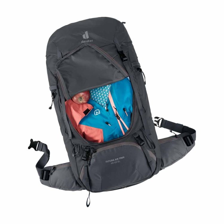 Deuter Futura Air Trek 45+10 Sl Juodas-grafitas